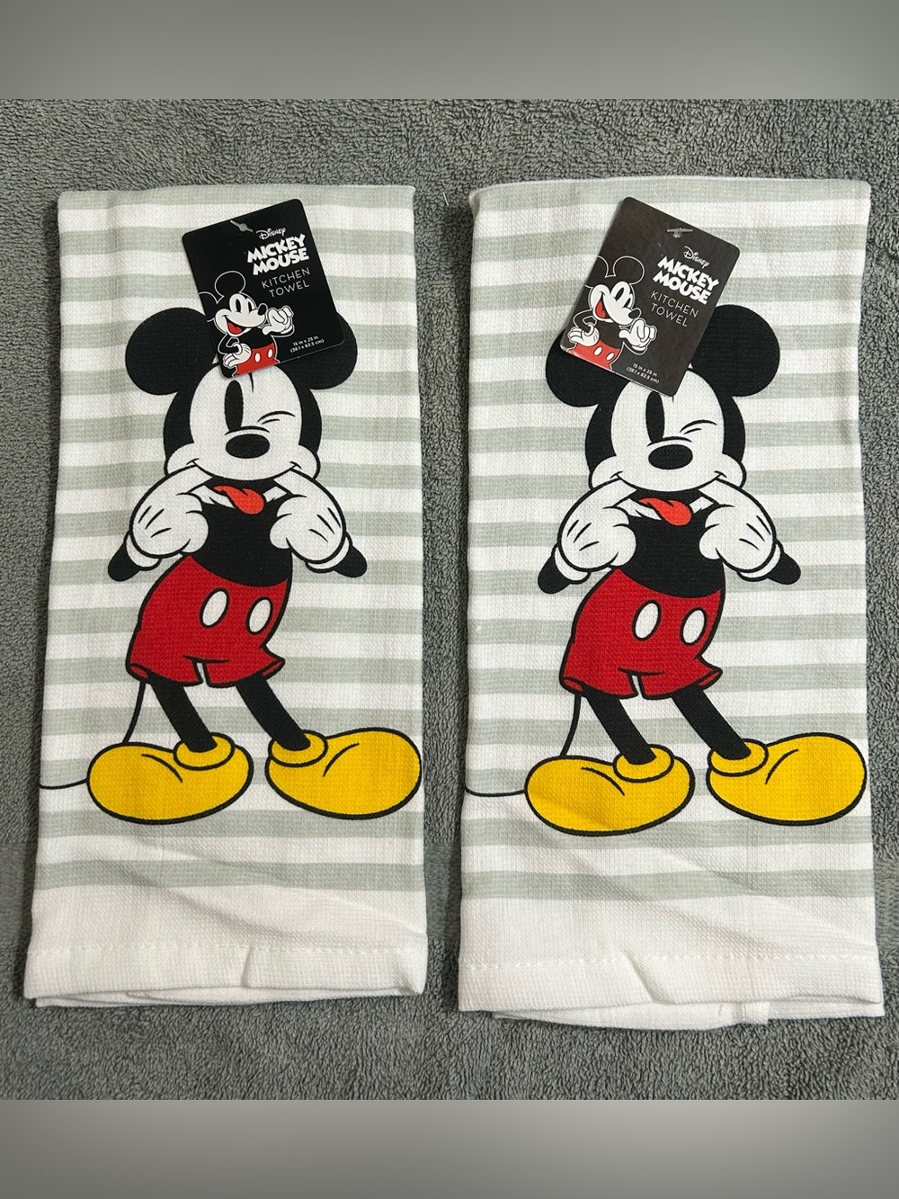 New! Disney Mickey Mouse Kitchen Towel Set of 2